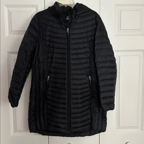 32 Degrees ultra light slim packable down 3/4 length long jacket - Picture 3 of 15